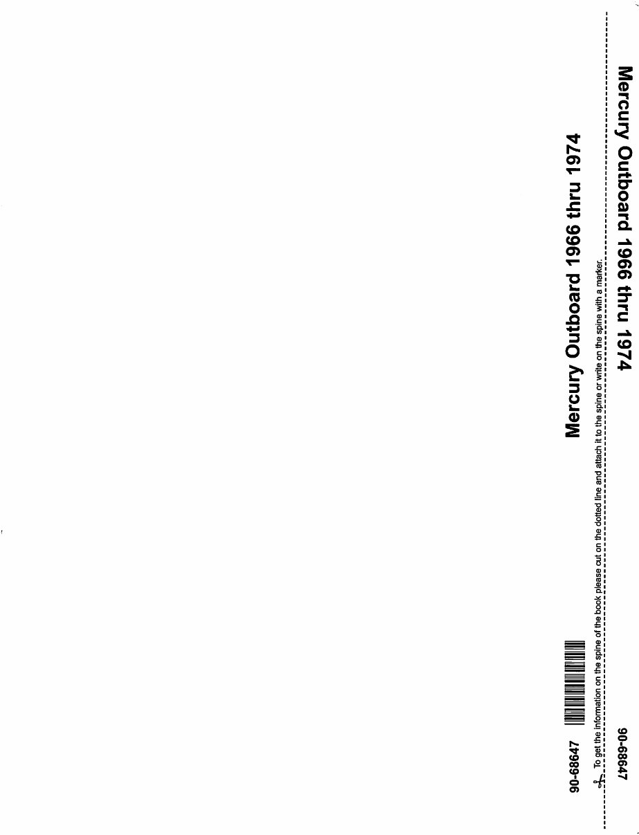 1967 Kiekhaefer Mercury Outboard Service & Repair Manual preview img 1