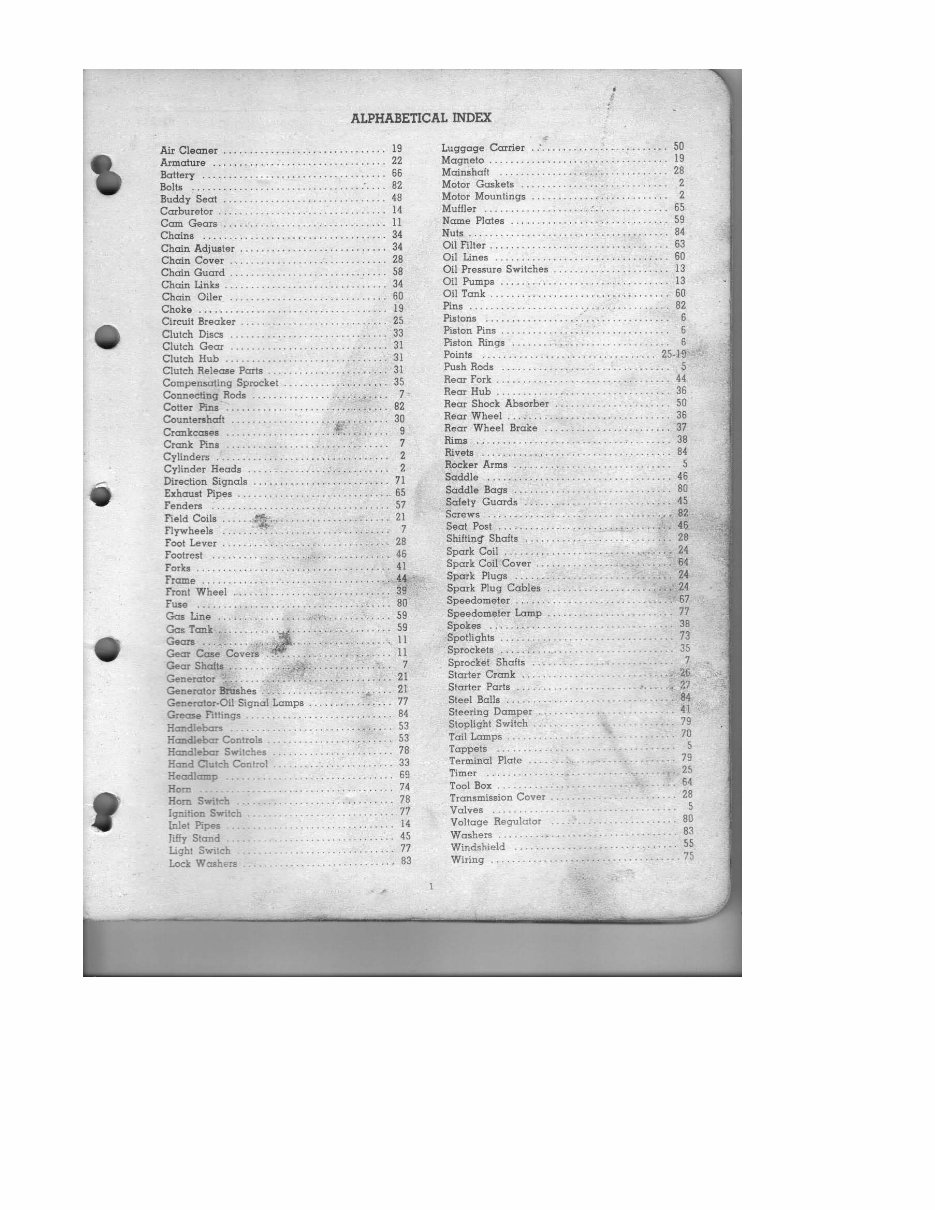 1953 Harley-Davidson Sportster and K Models Parts Catalog preview img 3