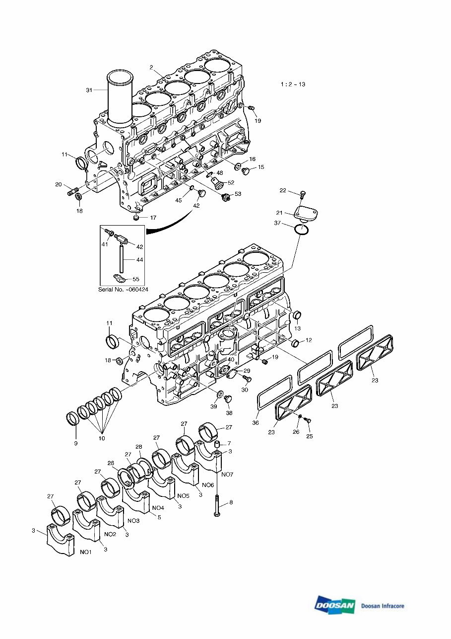 DAEWOO DOOSAN MEGA 160 Wheeled Loader Service Parts Catalogue Manual preview img 1