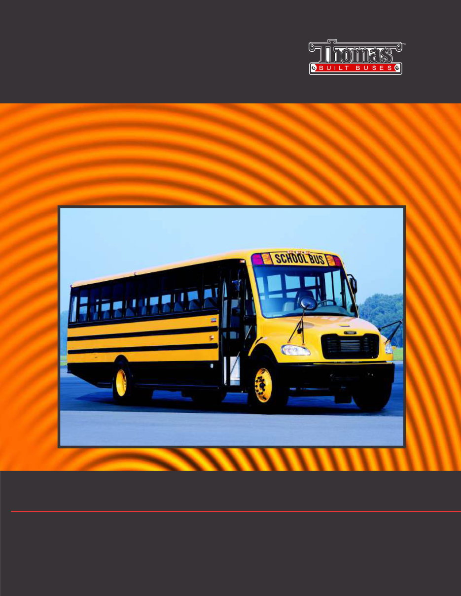 Thomas SAF-T-LINER C2 School Bus Operation & Maintenance Manual preview img 1