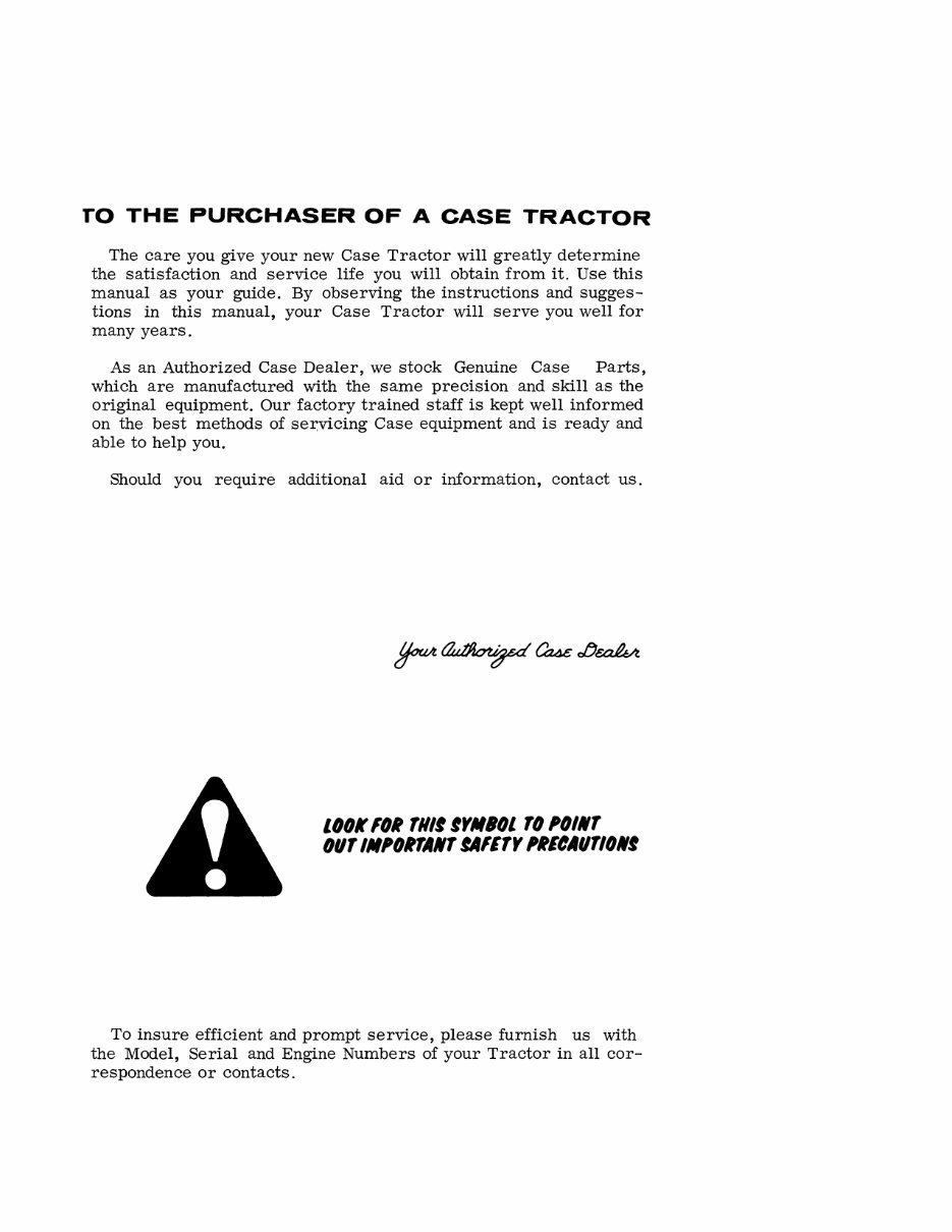 Case 470 & 570 Tractor Factory Operators Instruction Owner Manual - IMPROVED - preview img 2