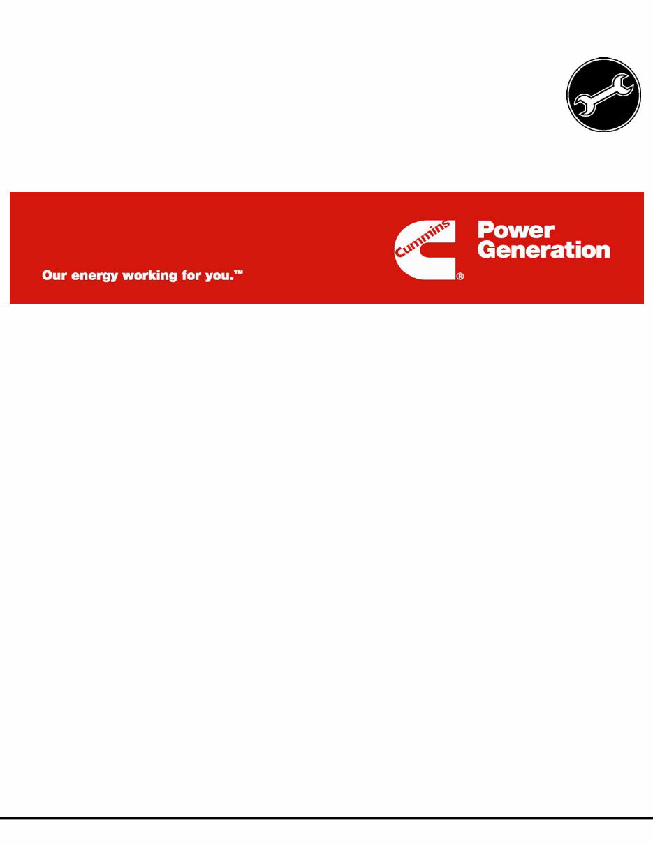 Cummins C-30 Series Generator Service & Repair Manual preview img 1
