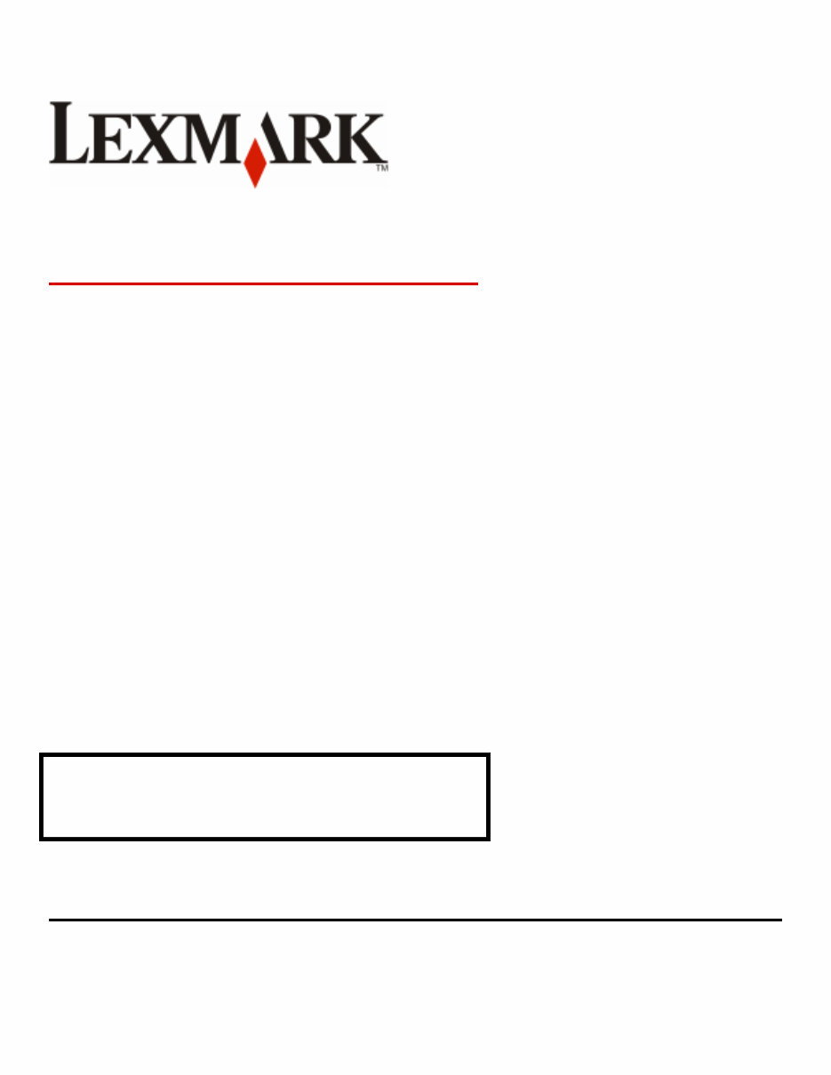 Lexmark MS310 Series, Machine Type 4514-220, -230 Service Manual & Parts List preview img 1