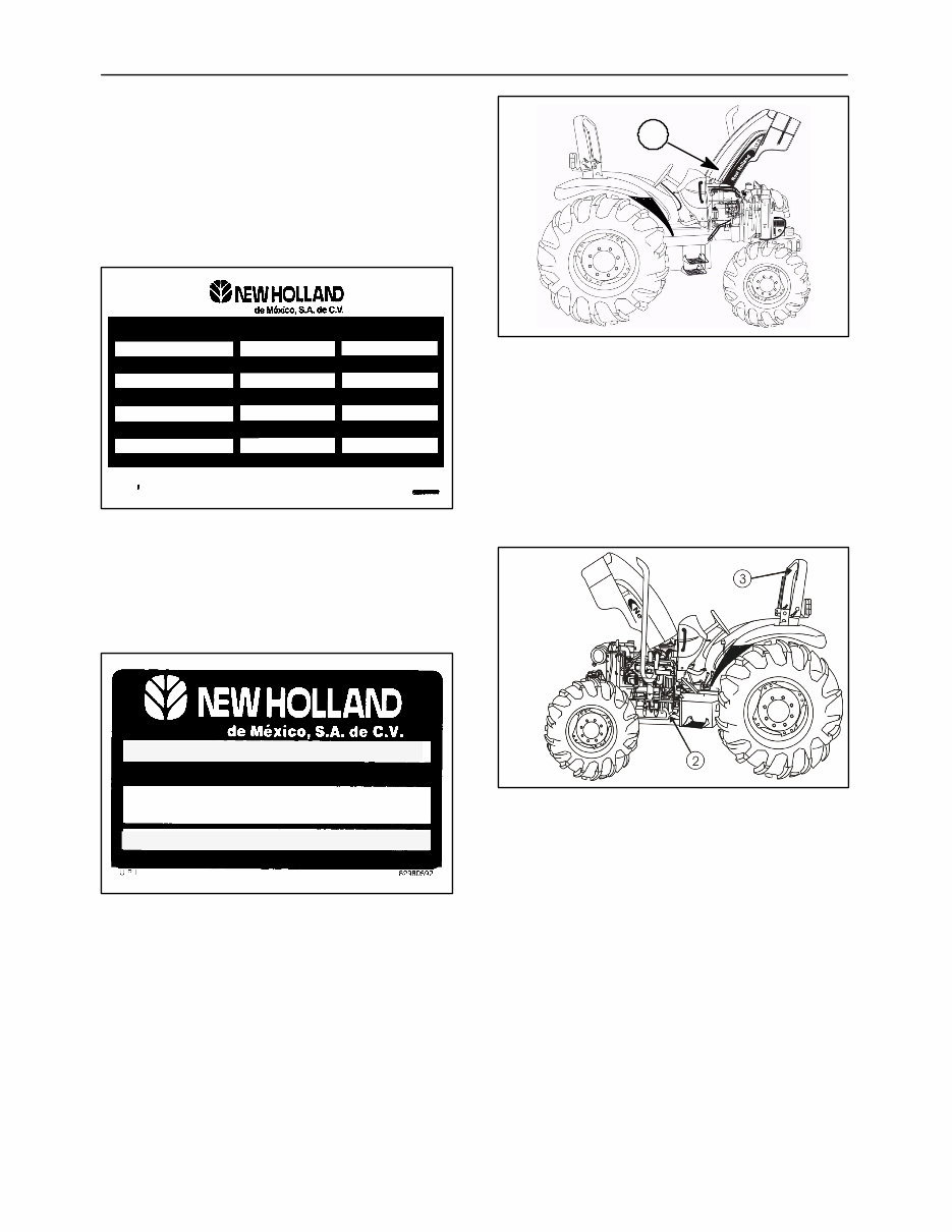 New Holland TT55 / TT75 Tractor Operator's Manual (in Spanish) preview img 10