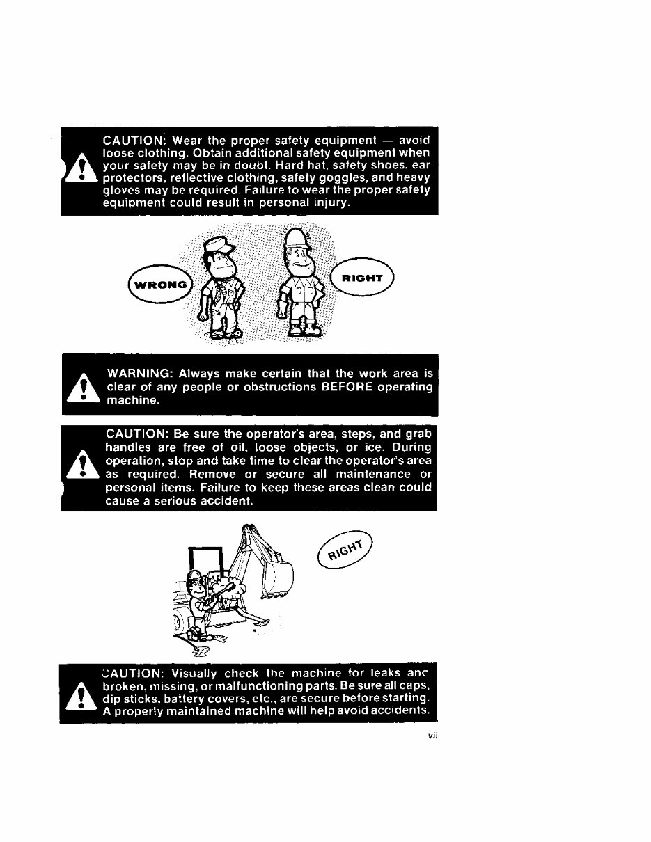 CASE D70 SD70 D100 D100XR SD100 RD100 D130 BACKHOES Operators Manual preview img 9