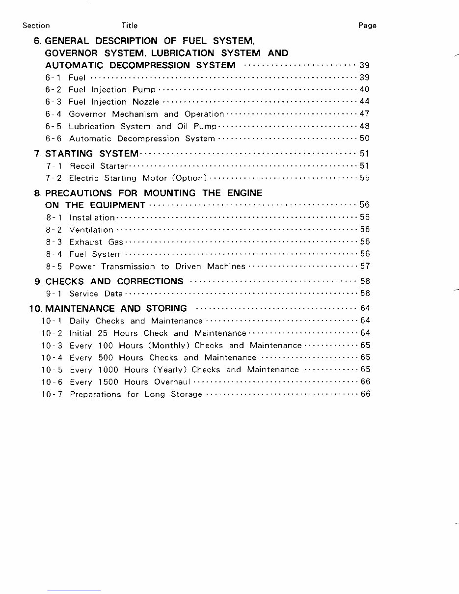 Robin DY27-2 workshop service and parts manual preview img 4