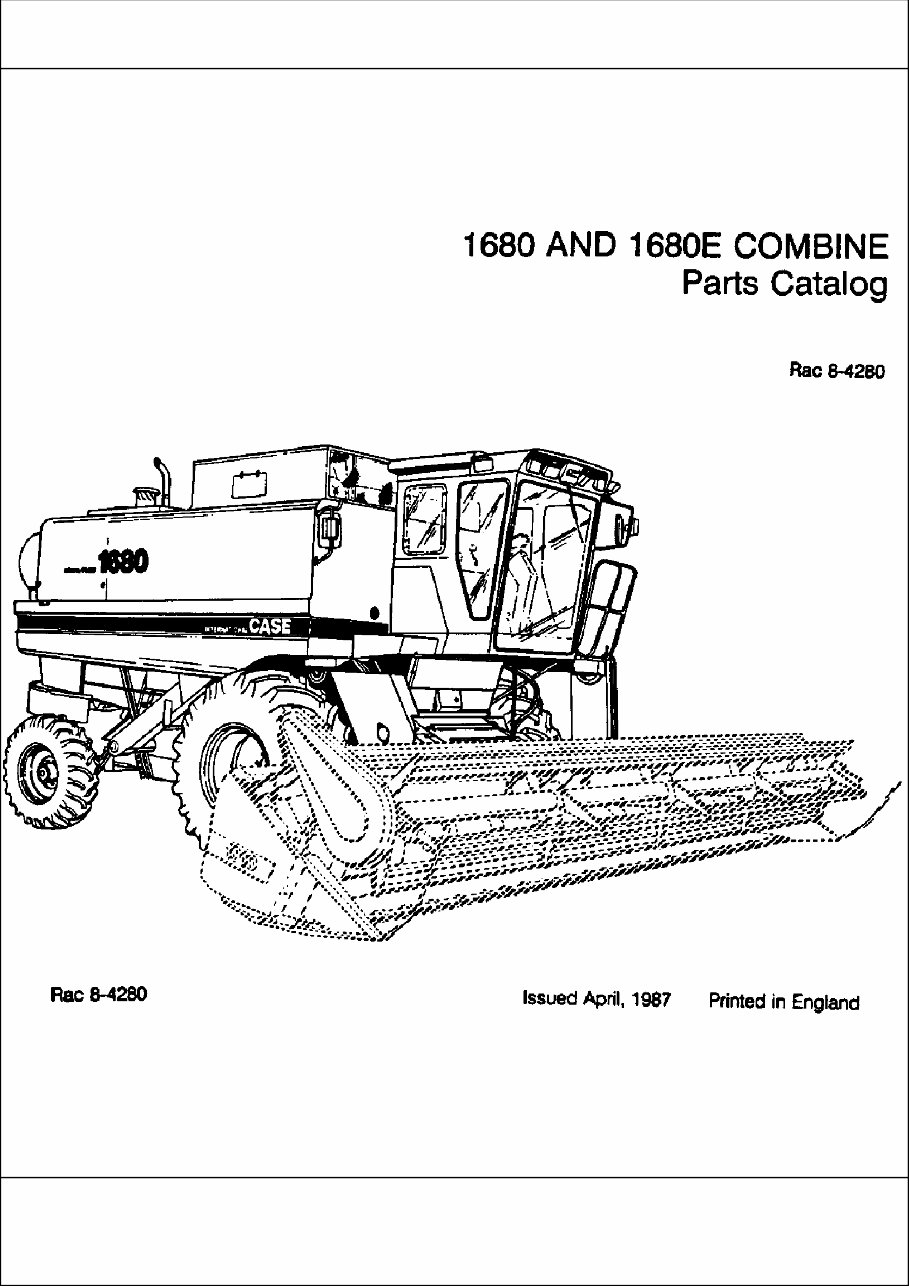 Parts catalog Case IH 1680 1680E preview img 1