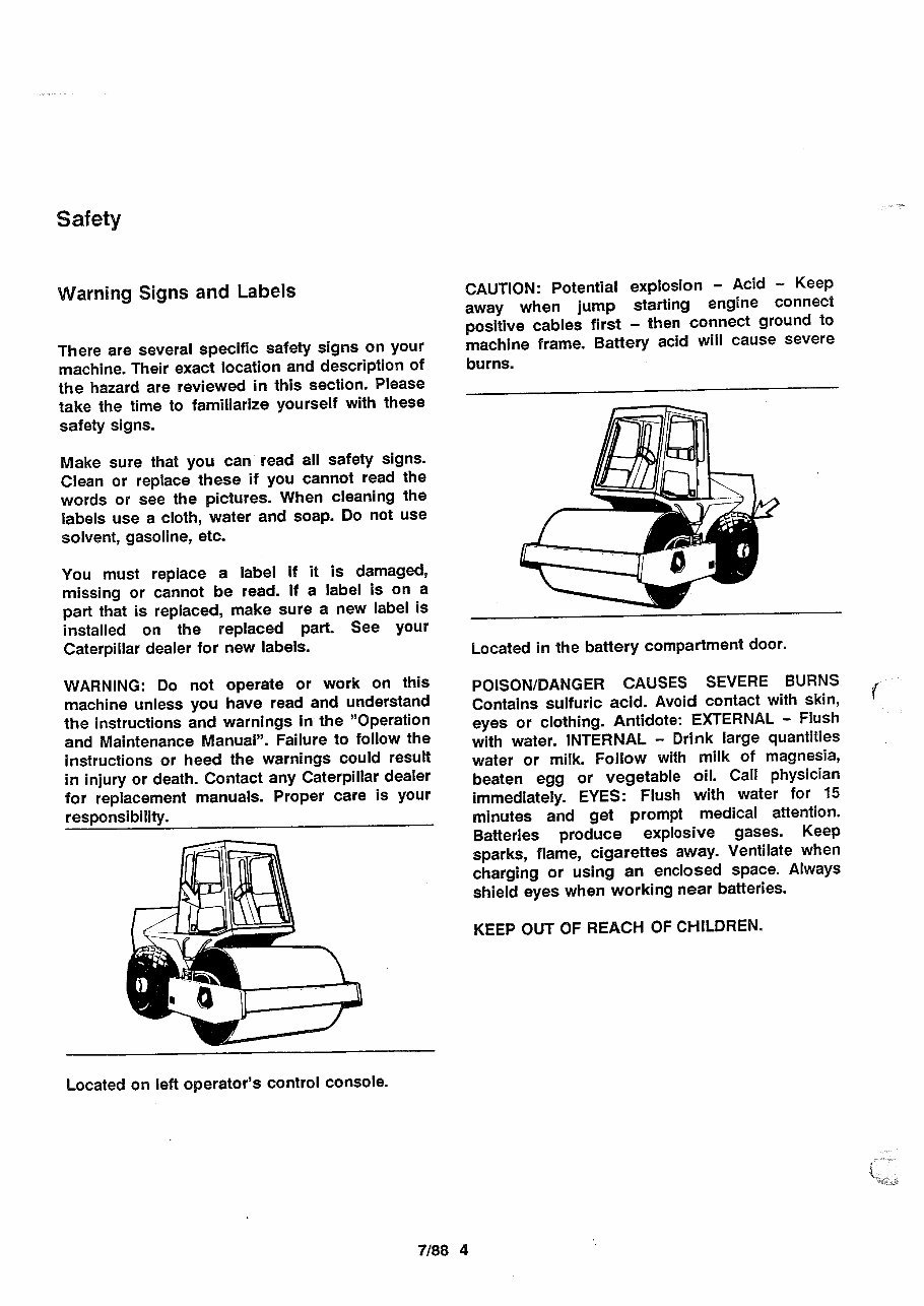 Caterpillar CS-551 operation and maintenance manual preview img 6