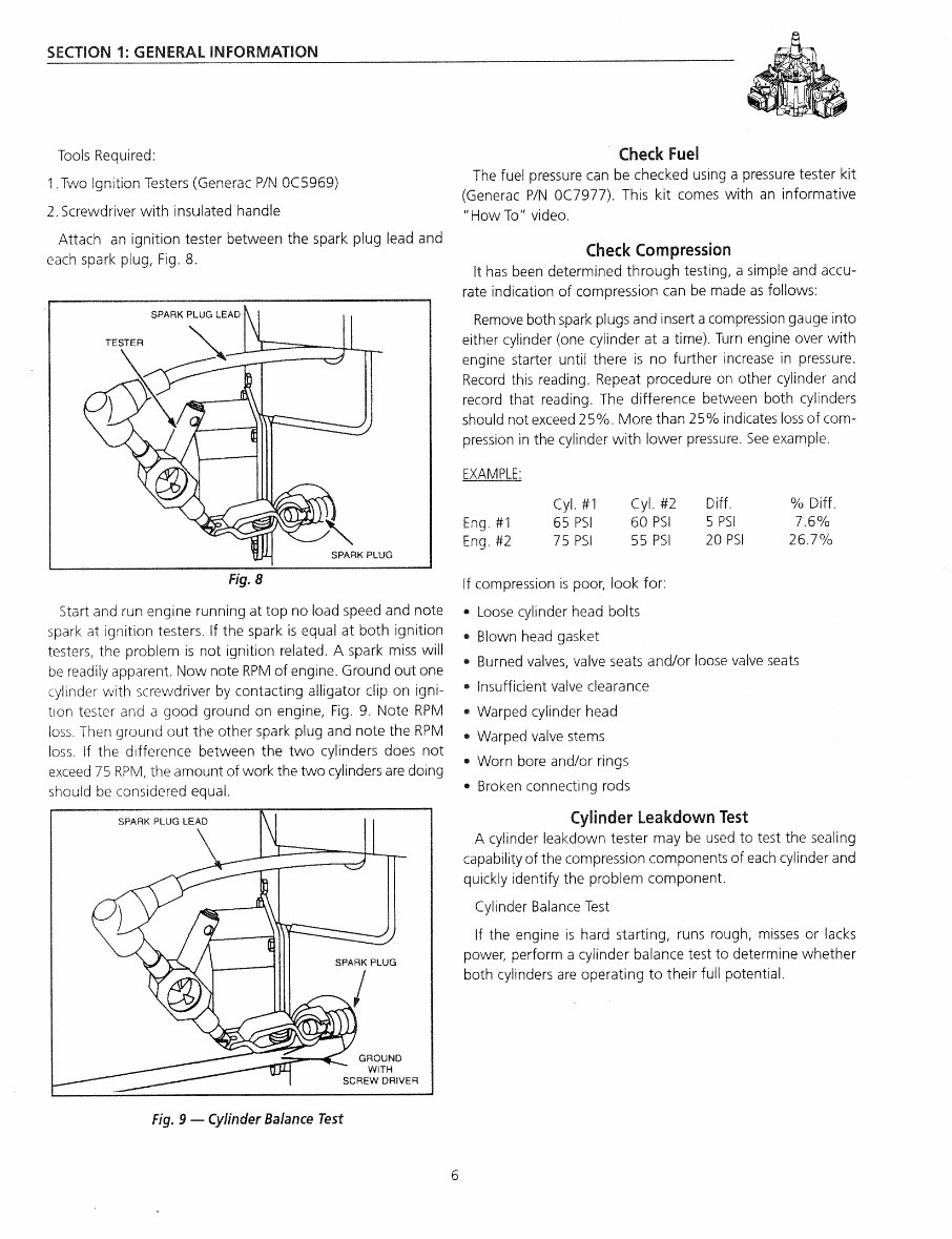 Generac GN724 V-Twin OHVI Engine Workshop Service Repair Manual preview img 8
