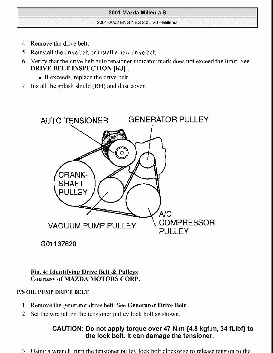 1995-2003 Mazda Millenia Service & Repair Manual preview img 4