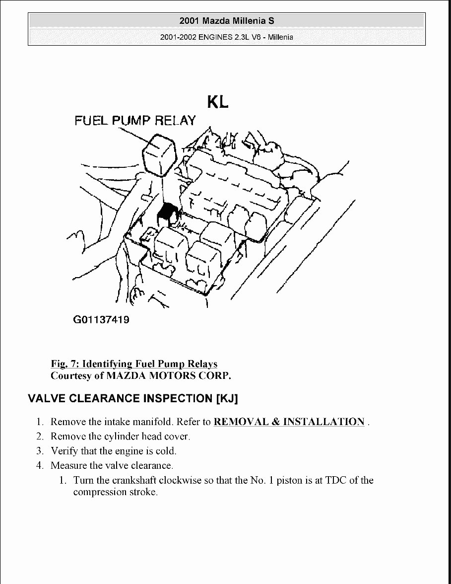 1995-2003 Mazda Millenia Service & Repair Manual preview img 7