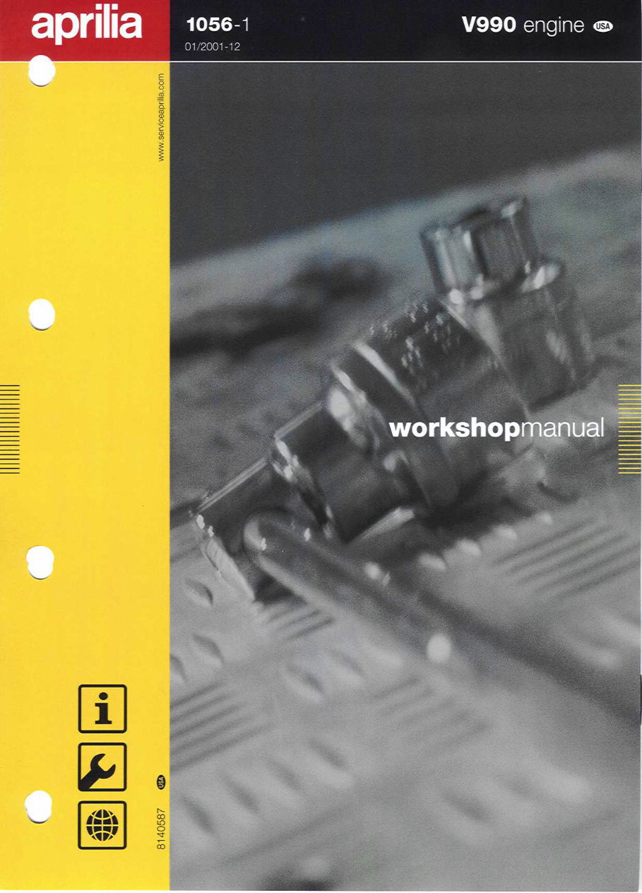 Aprilia V990 RR Motorcycle Engine Manual preview img 1