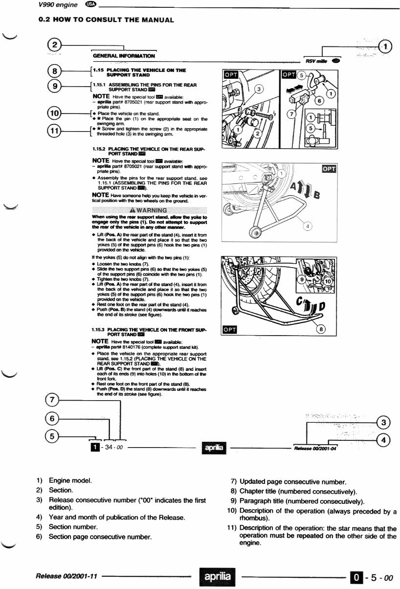 Aprilia V990 RR Motorcycle Engine Manual preview img 6