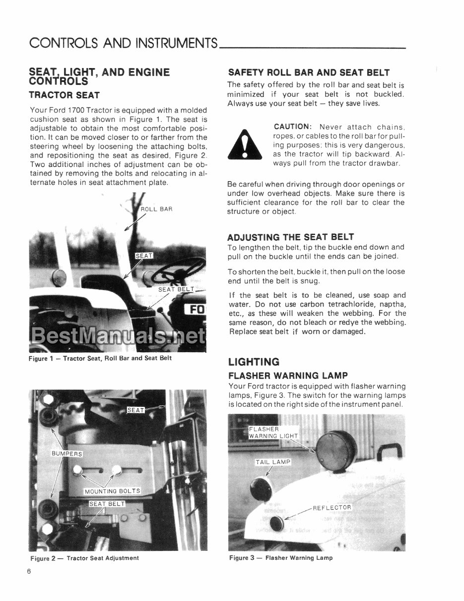 Ford New Holland 1700 Tractor Owners Operators Maintenance Manual - IMPROVED - preview img 8