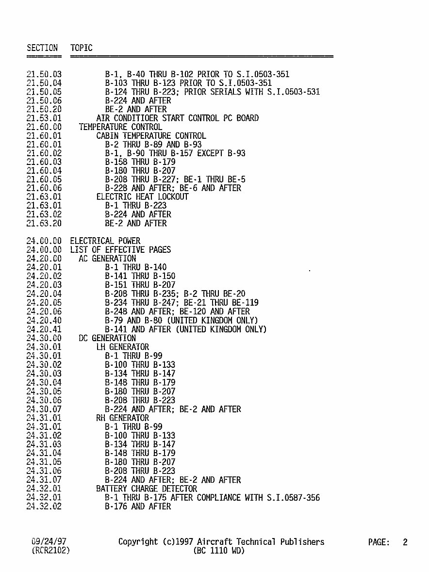 Beechcraft King Air B100 Electrical System Wiring Diagram Manual - preview img 2