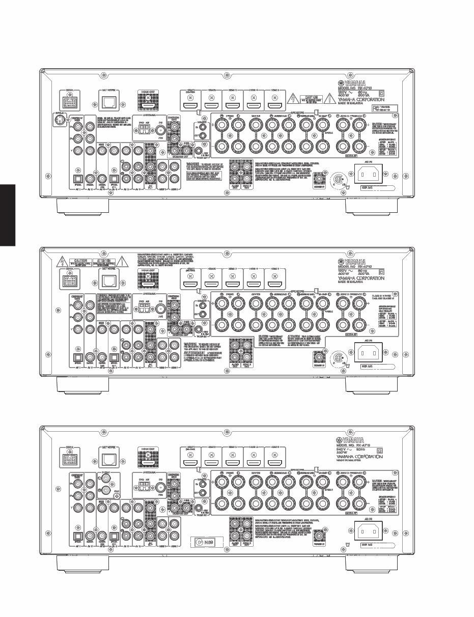 Yamaha RX-V671 AV RECEIVER Service Manual preview img 8