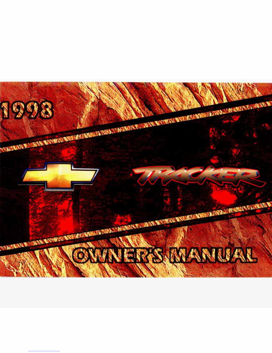 1996 - 1999 Chevrolet Tracker Owners Manual preview img 1