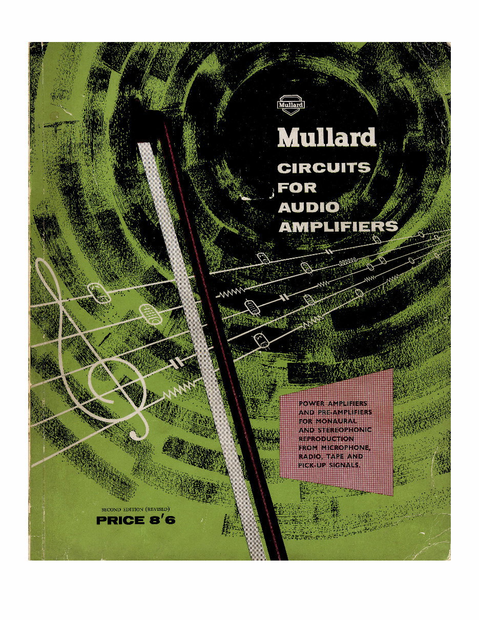 Mullard Circuits For Vacuum Tube Audio Amplifiers Book preview img 1