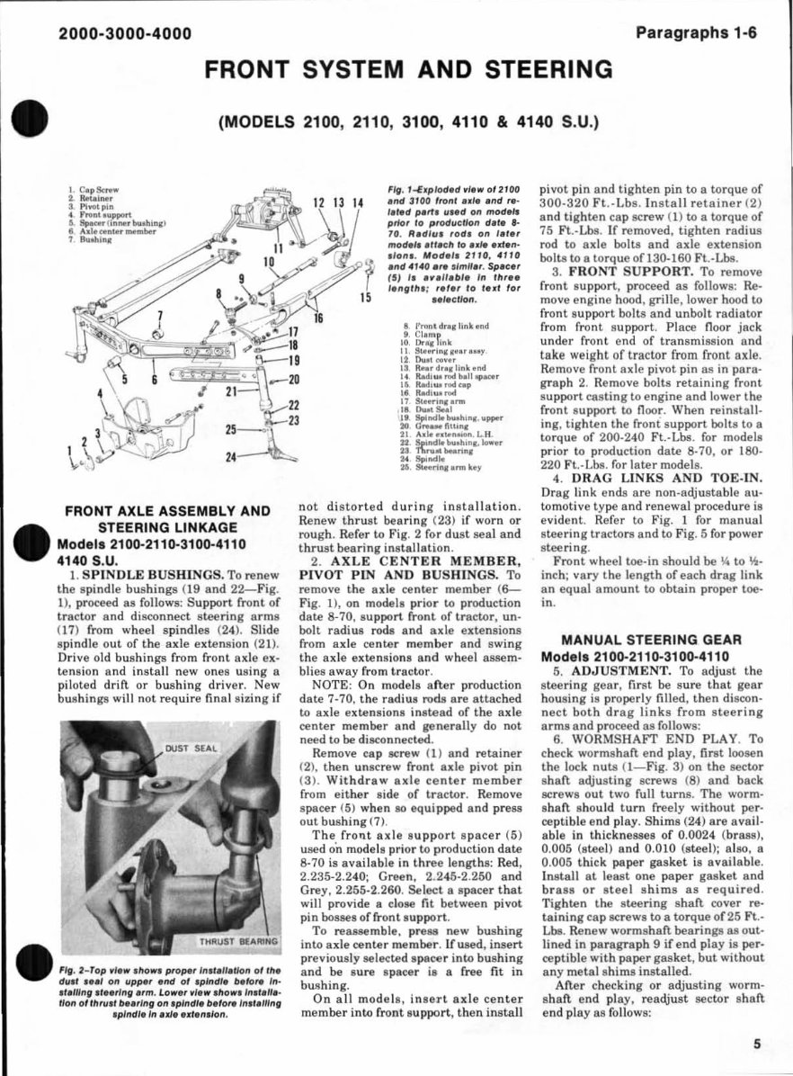 Ford 2100 2110 3100 4100 4110 4140 4200 Tractor Service Repair Shop Manual - IMPROVED - preview img 5
