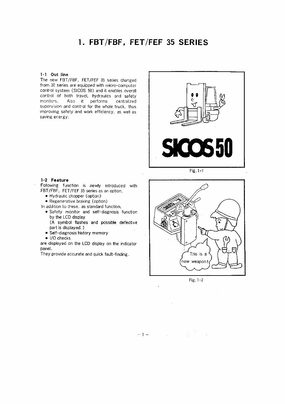 Nichiyu 50 Series FBT10, FBT13, FBT15, FBT18P Forklift Service Repair Manual preview img 1