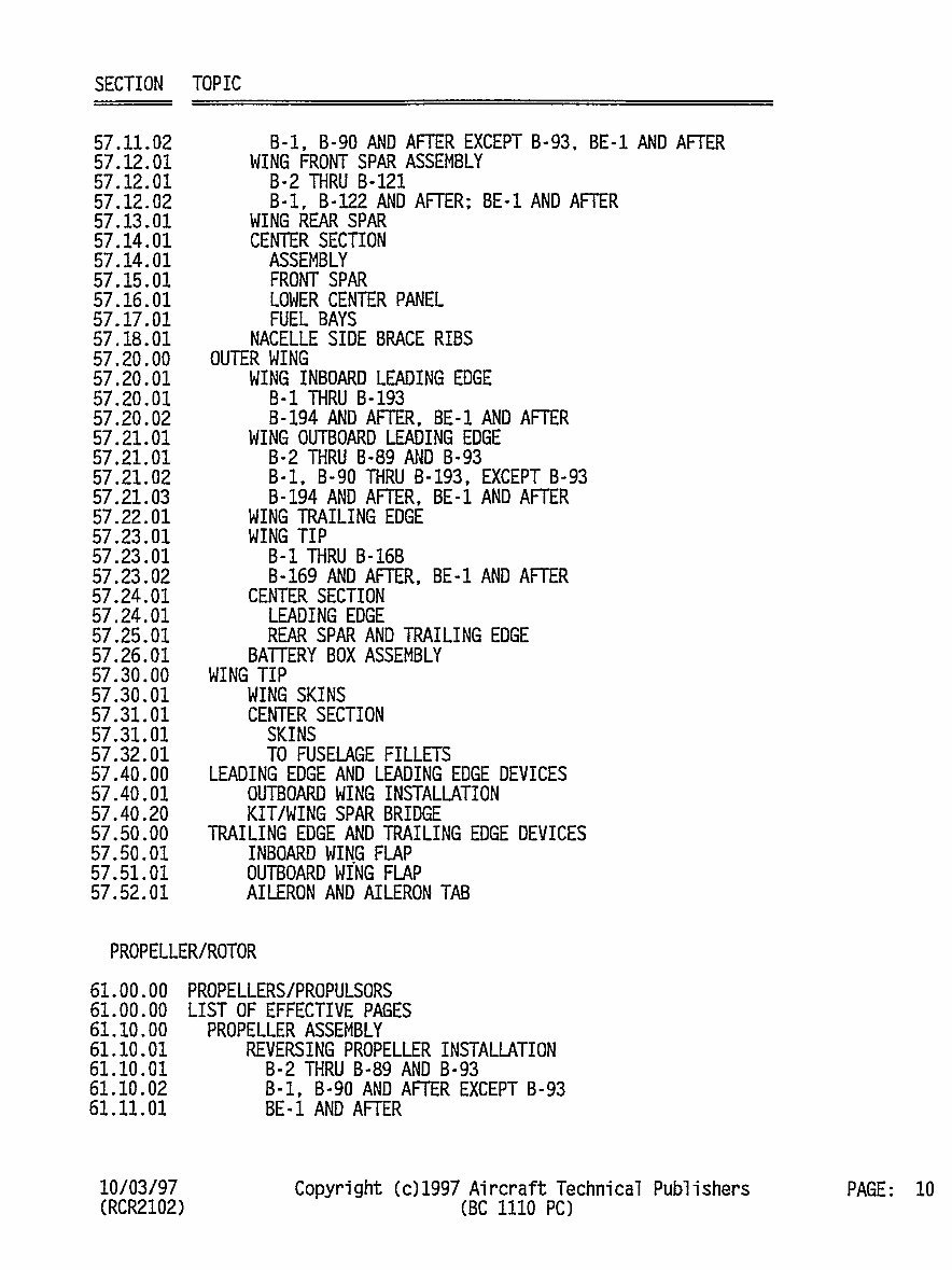 Beechcraft King Air B100 Illustrated Parts Catalog Manual - preview img 10