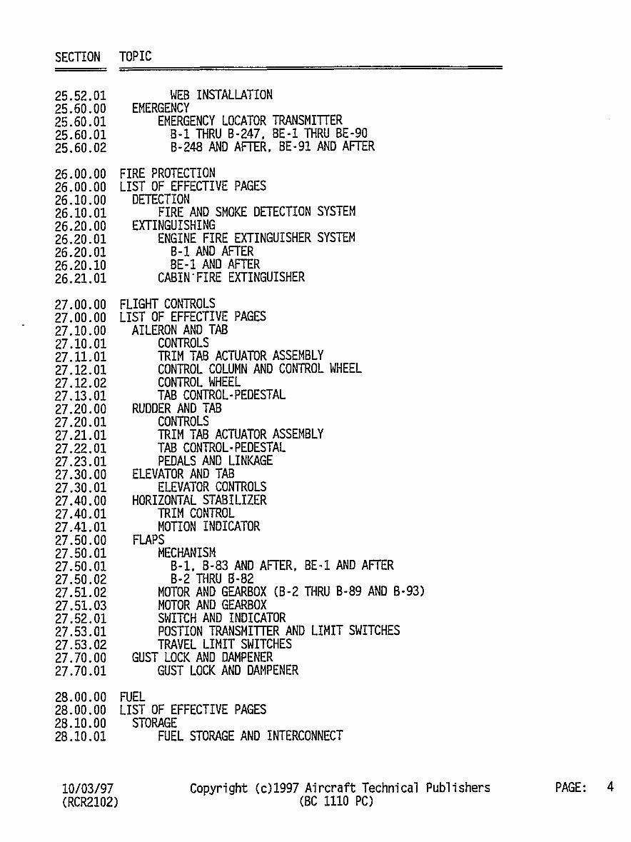 Beechcraft King Air B100 Illustrated Parts Catalog Manual - preview img 4