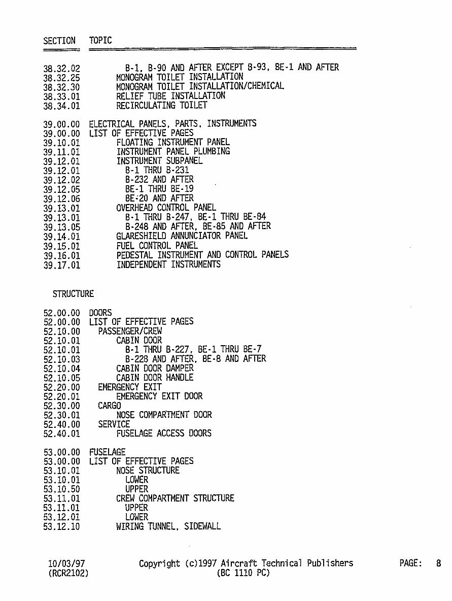 Beechcraft King Air B100 Illustrated Parts Catalog Manual - preview img 8