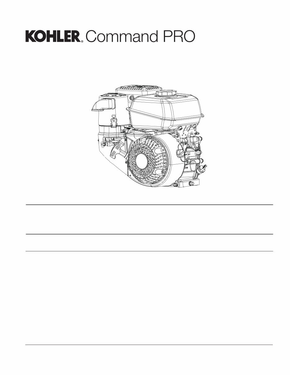Kohler Command Pro CH260, CH270, CH395, CH440 Engine Service Repair Workshop Manual preview img 1