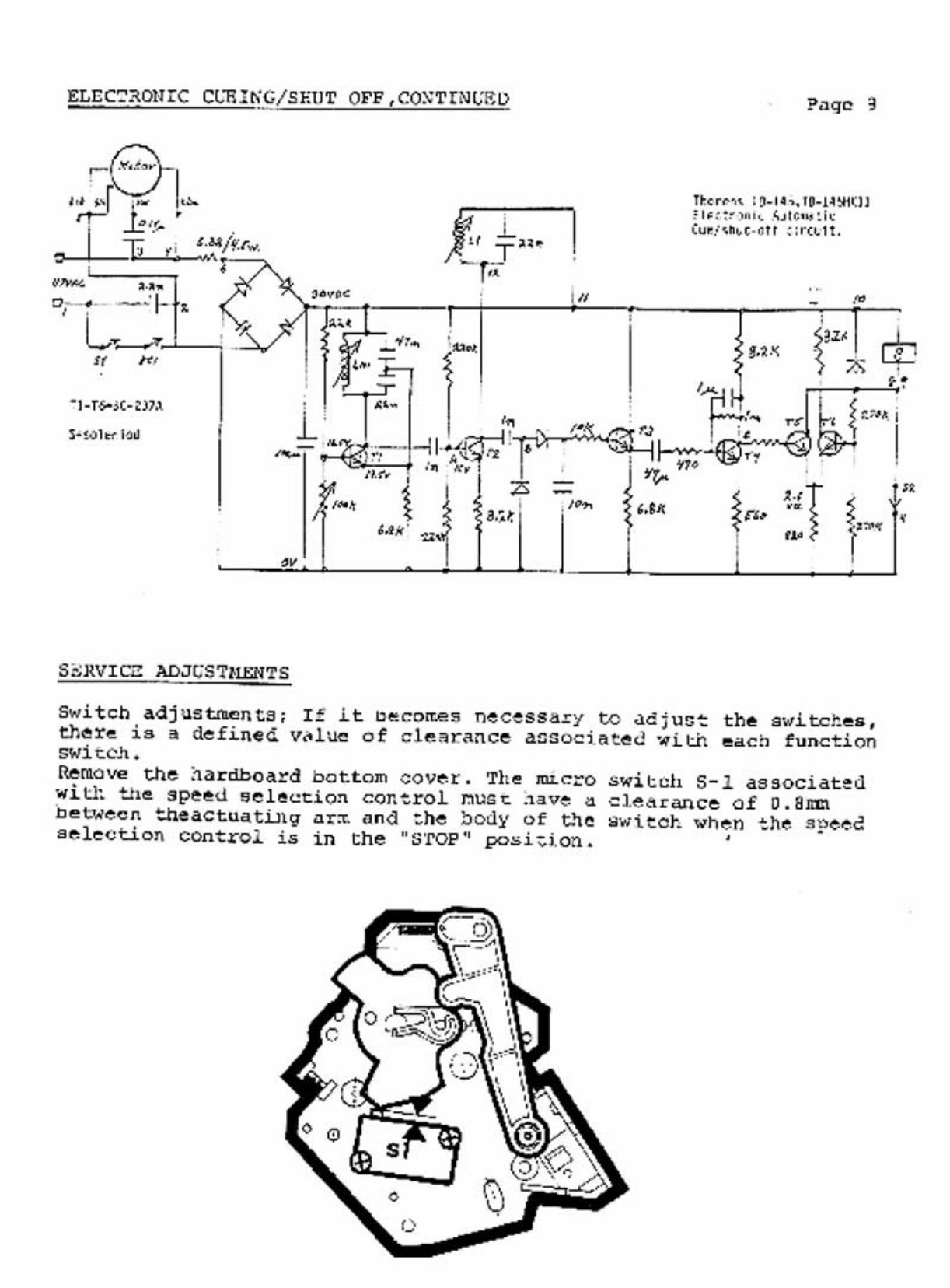 Thorens TD-145 , TD-160 , TD-165 , Service Manual preview img 10