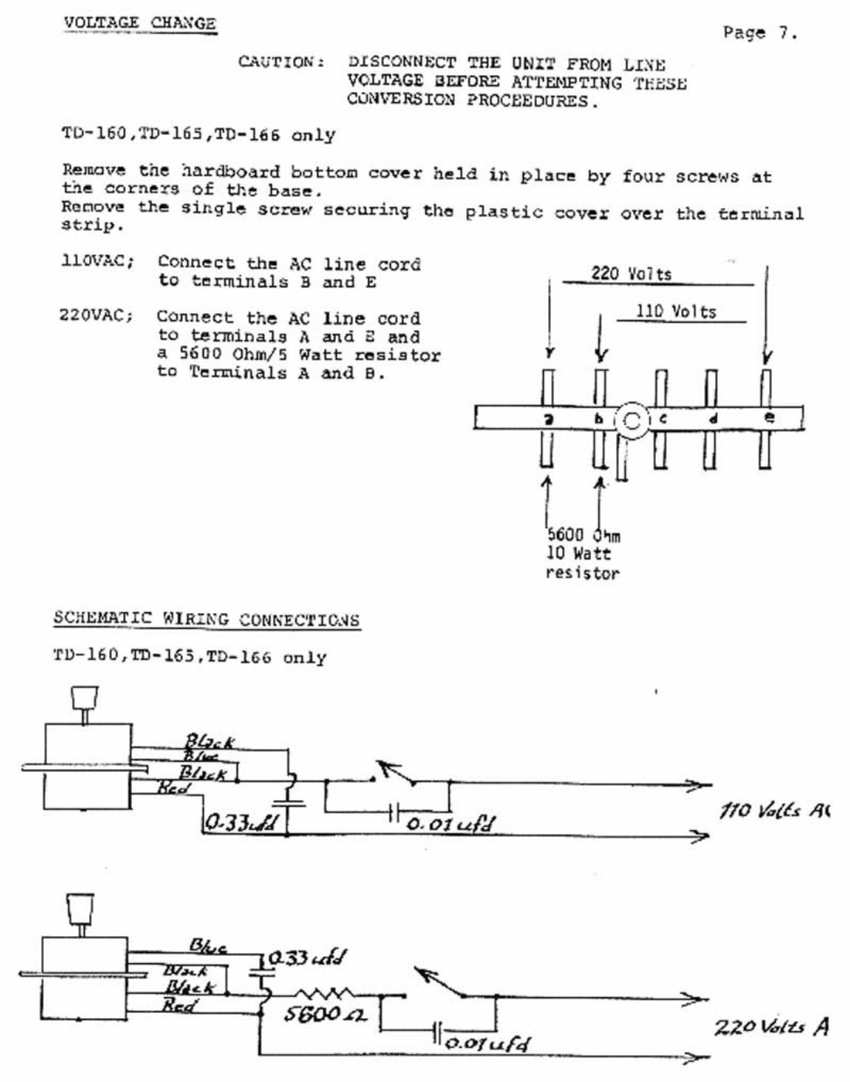 Thorens TD-145 , TD-160 , TD-165 , Service Manual preview img 8