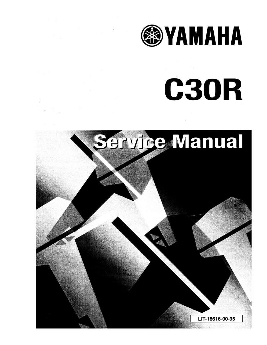1995 Yamaha C30 ELRT Outboard service repair maintenance manual. Factory preview img 1