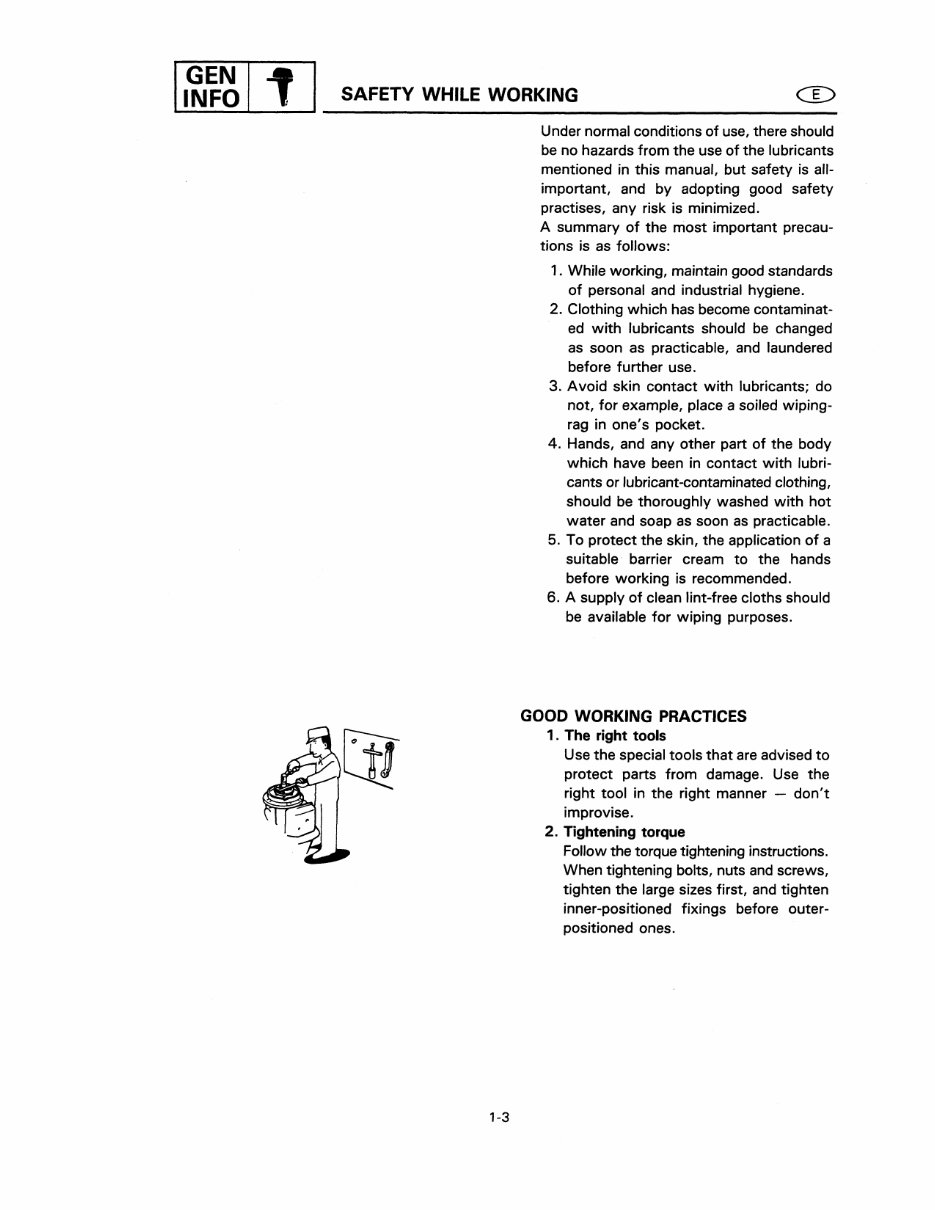 1995 Yamaha C30 ELRT Outboard service repair maintenance manual. Factory preview img 10