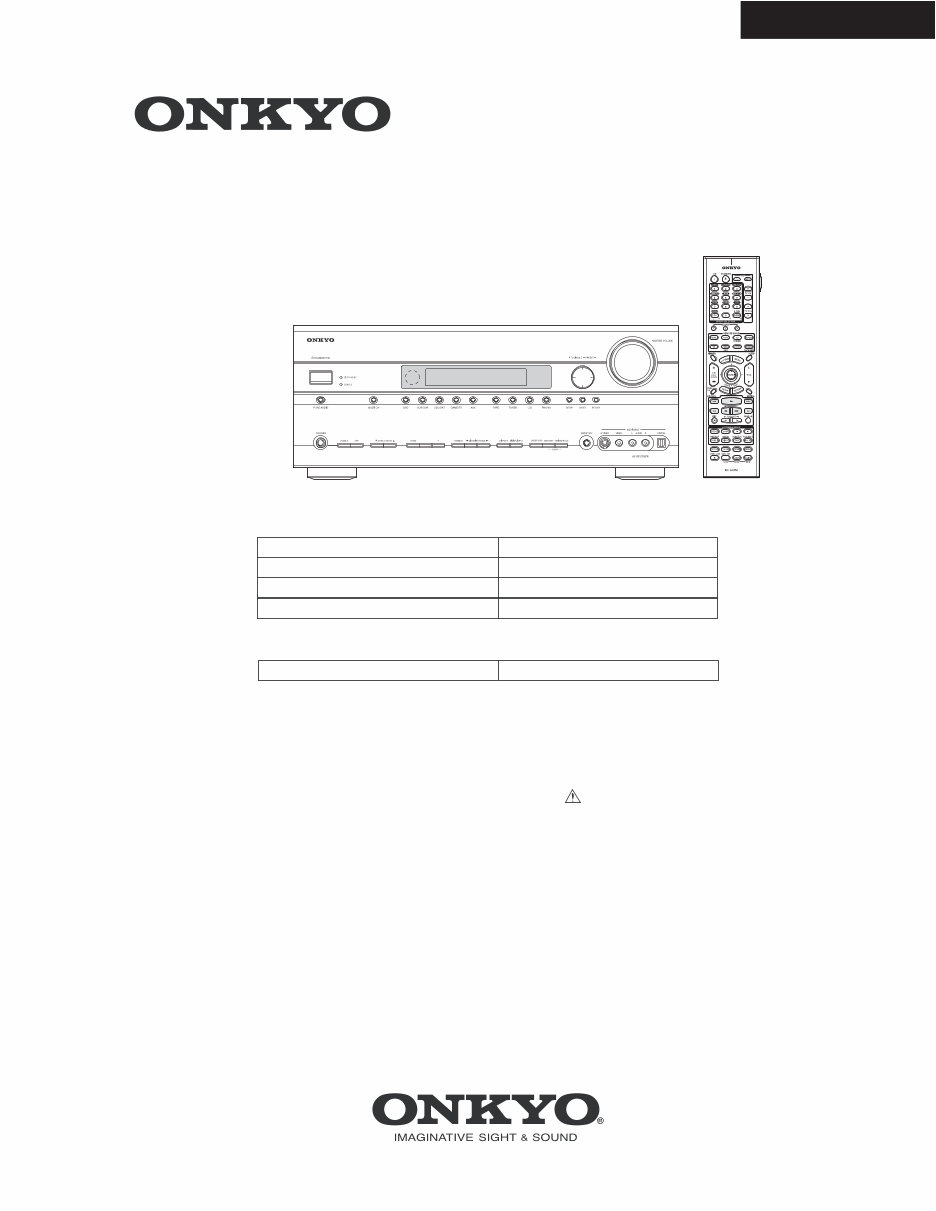 Onkyo TX-SR705 SA705 Service Manual and Repair Guide preview img 1