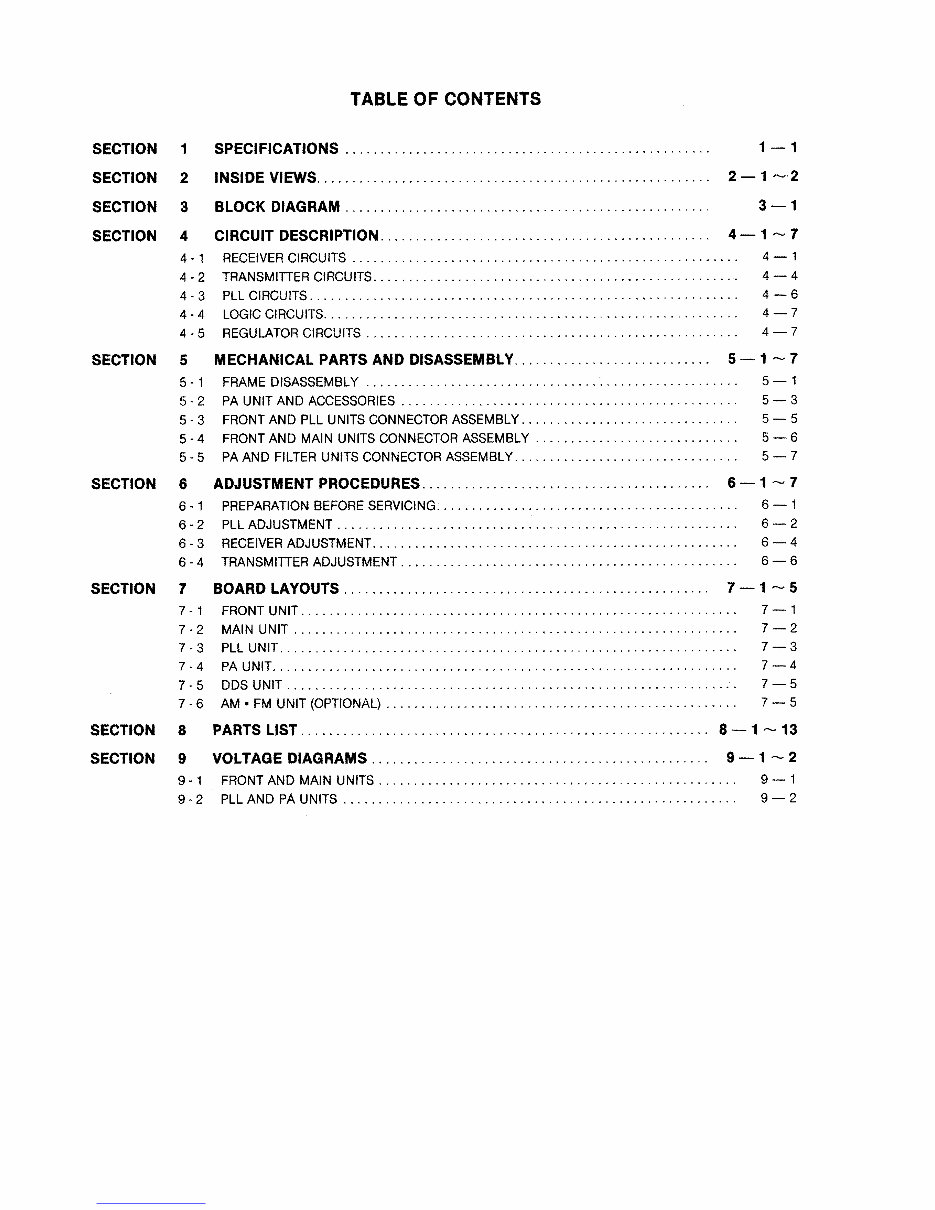 ICOM IC-725 Service Manual preview img 3