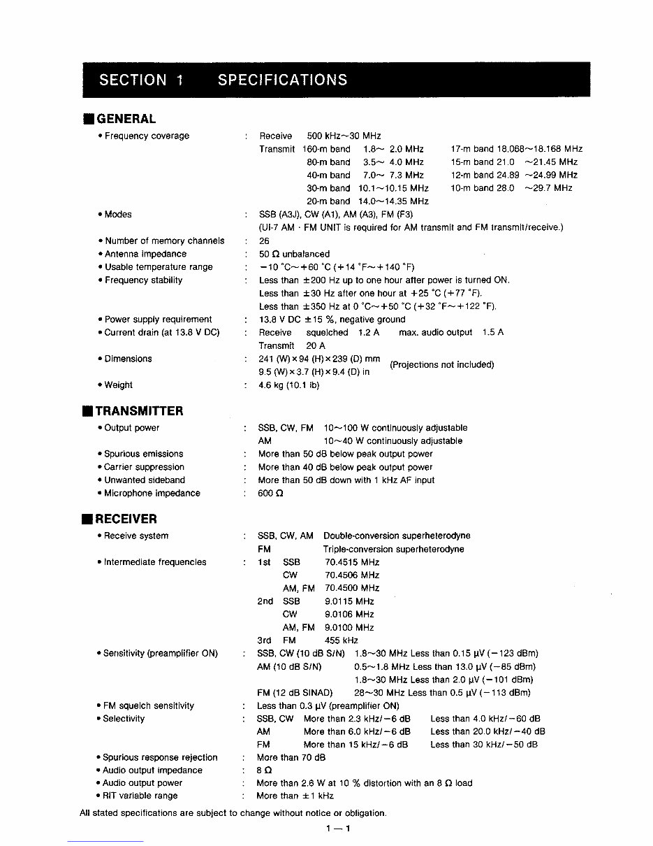 ICOM IC-725 Service Manual preview img 4