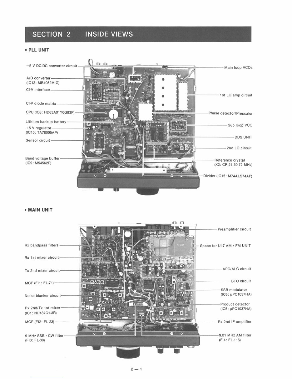 ICOM IC-725 Service Manual preview img 5