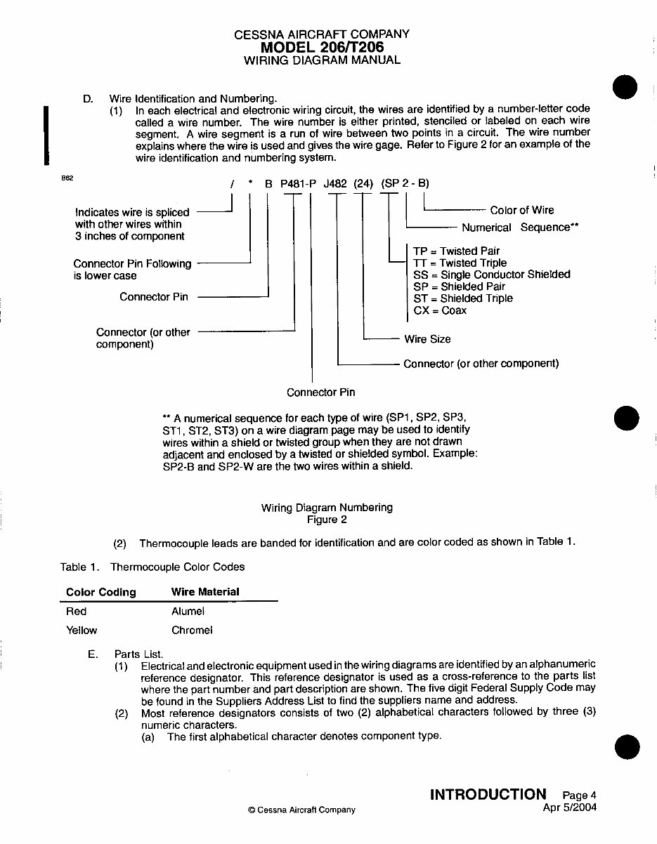 1997-2007 Cessna 206H, T206H Wiring Diagram Manual (Revision 5) preview img 7