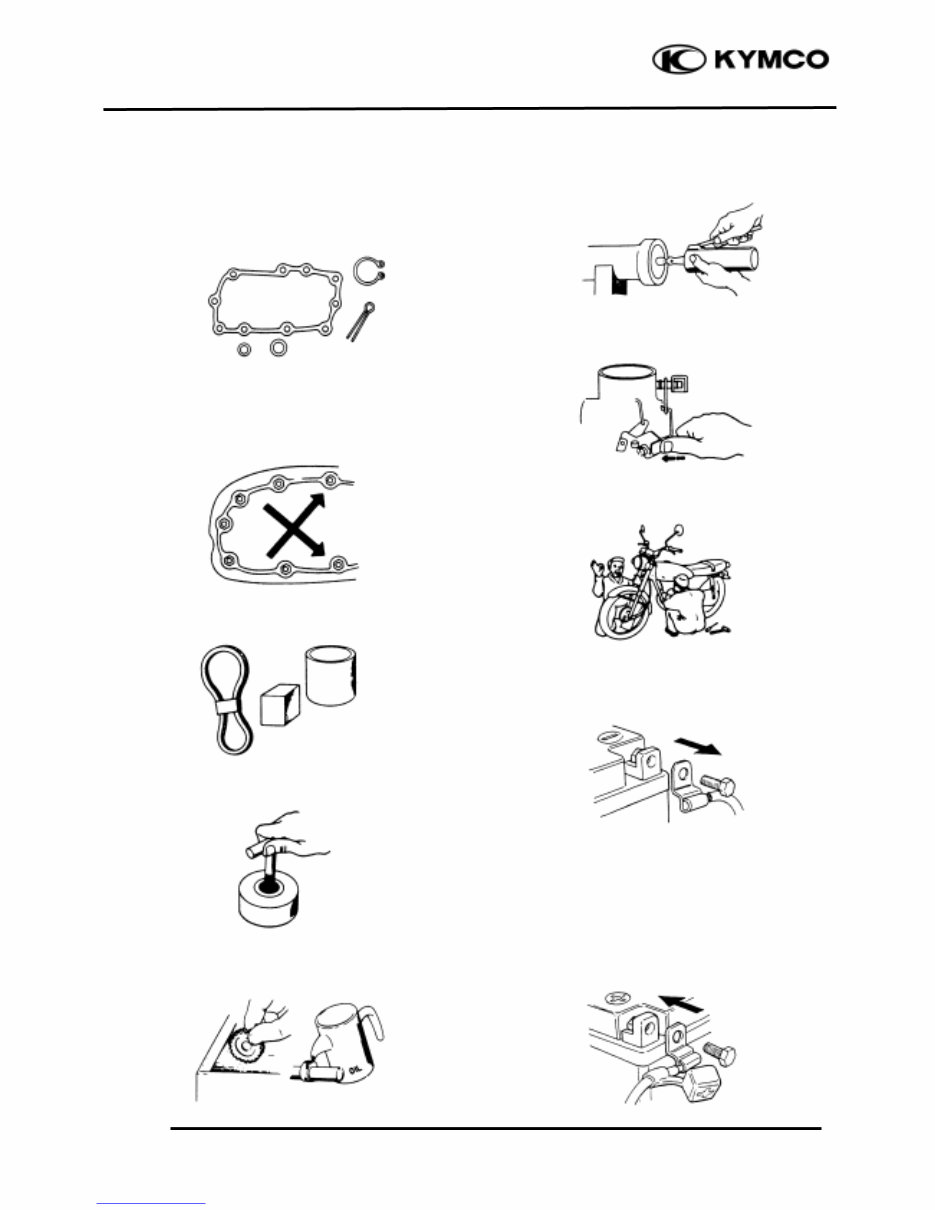 Kymco People 250 repair service manual preview img 6