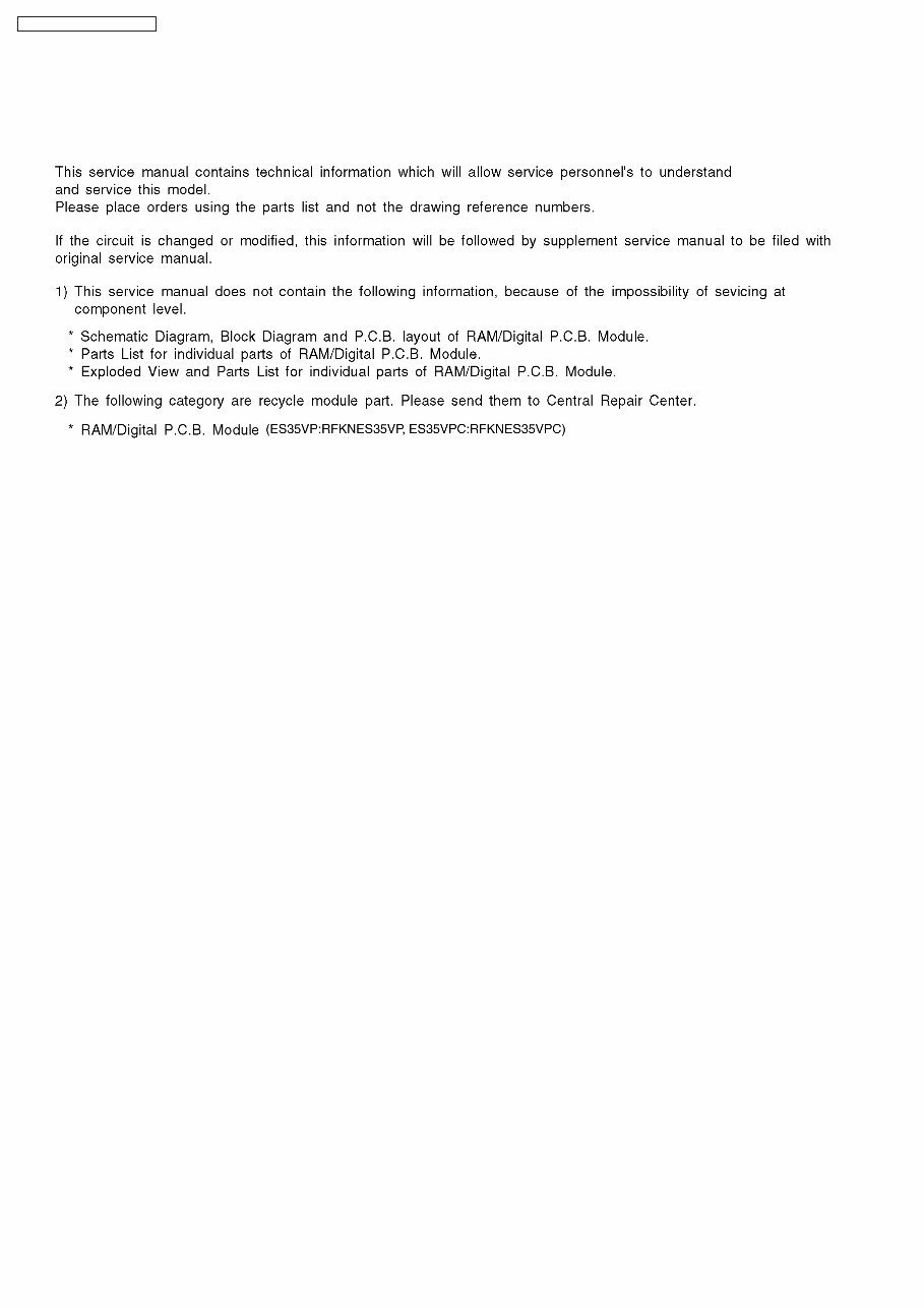 Panasonic DMR-ES35VP Service Manual preview img 8