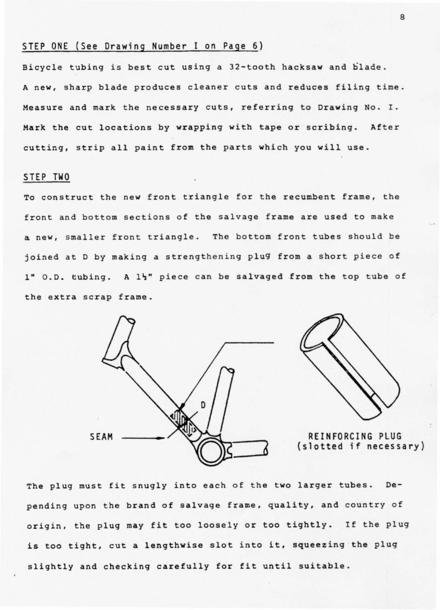 RECUMBENT Bike BICYCLE LOWRIDER Instruction PLANS preview img 9
