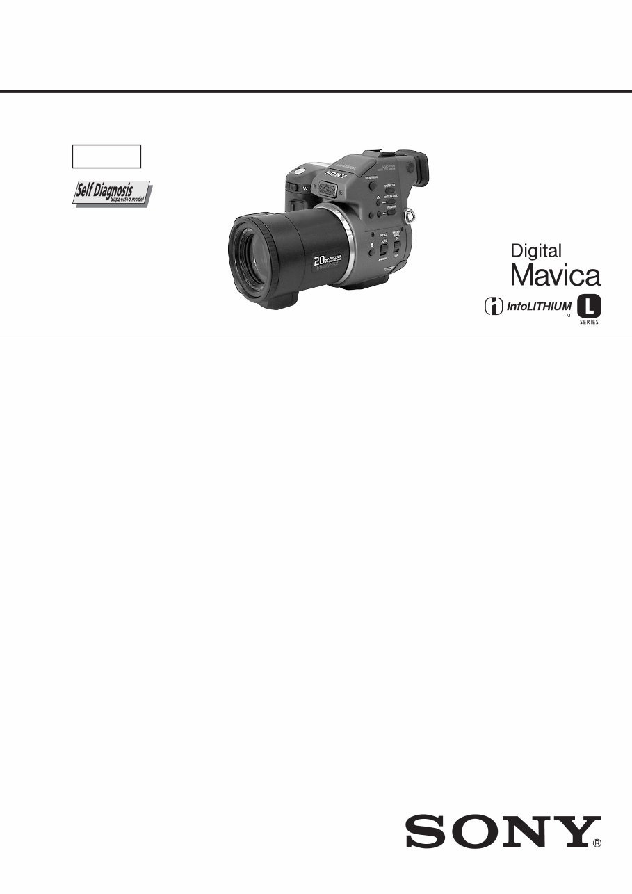 Repair Manual Sony MVC FD95 STILL CAMERA preview img 1