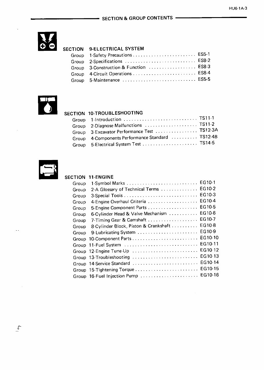 Hitachi EX220/EX220LC Excavator Service & Repair Manual preview img 4