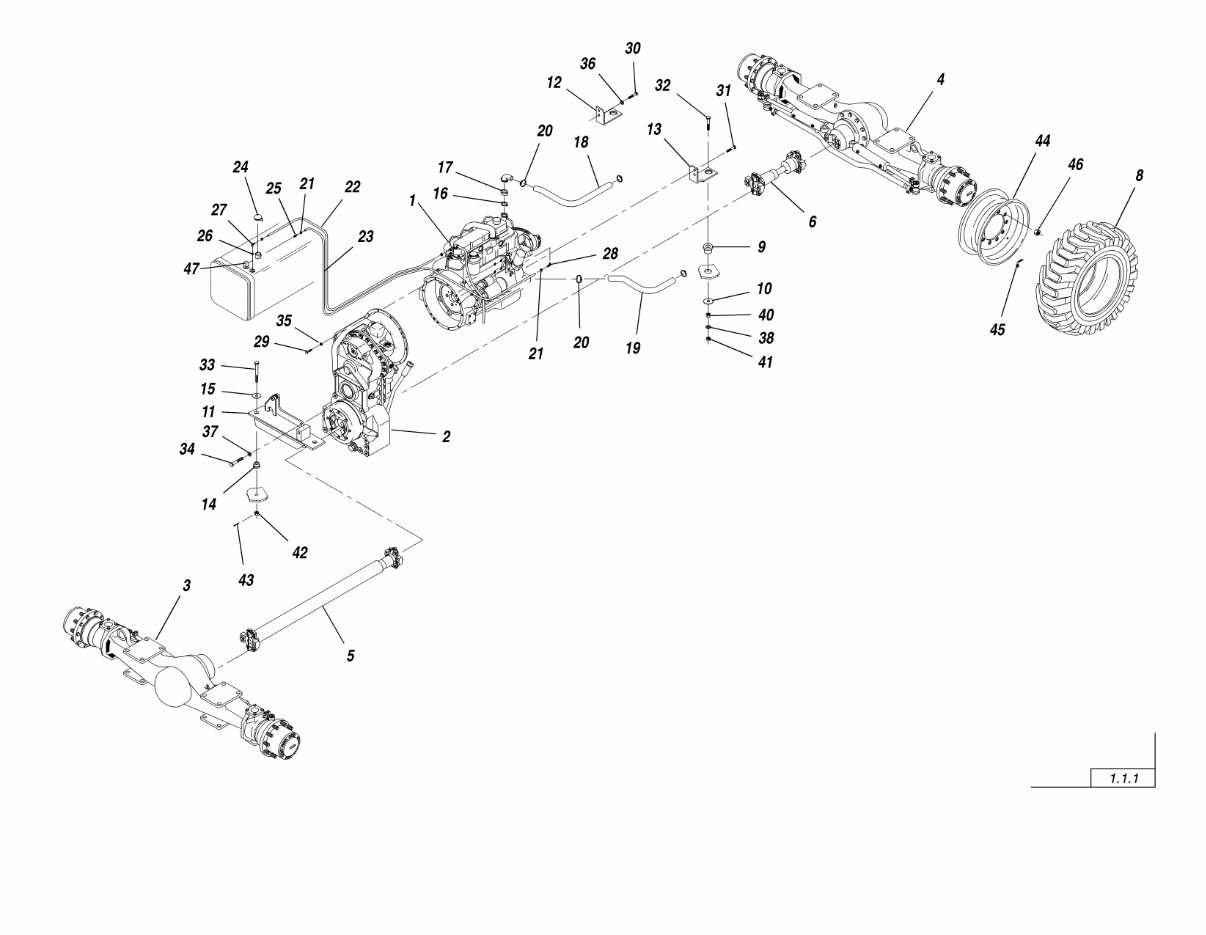 JLG Lull Telehandlers 844B ANSI Illustrated Master Parts List Manual ! (10709911) preview img 10