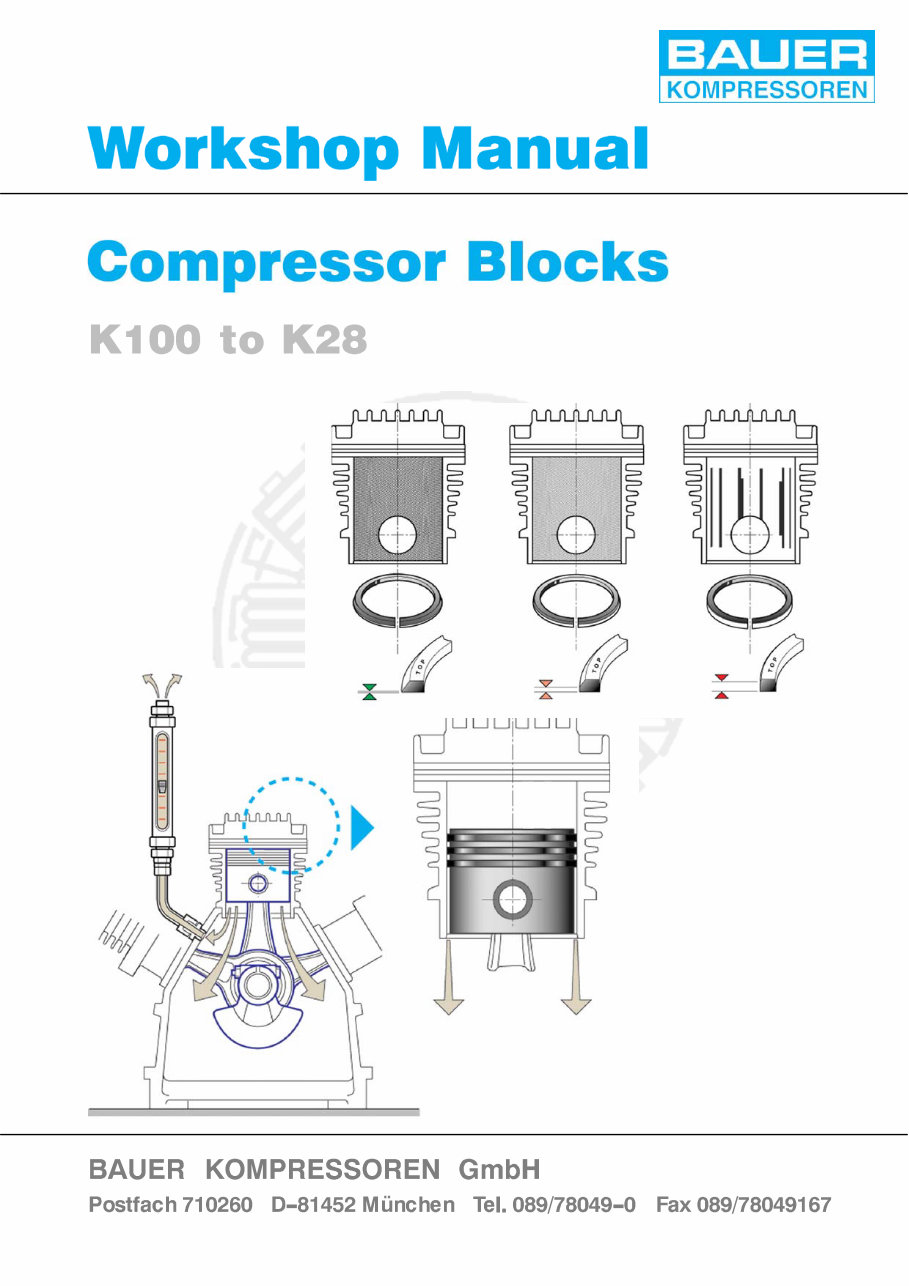 BAUER COMPRESSOR MASTER Workshop Manual preview img 1