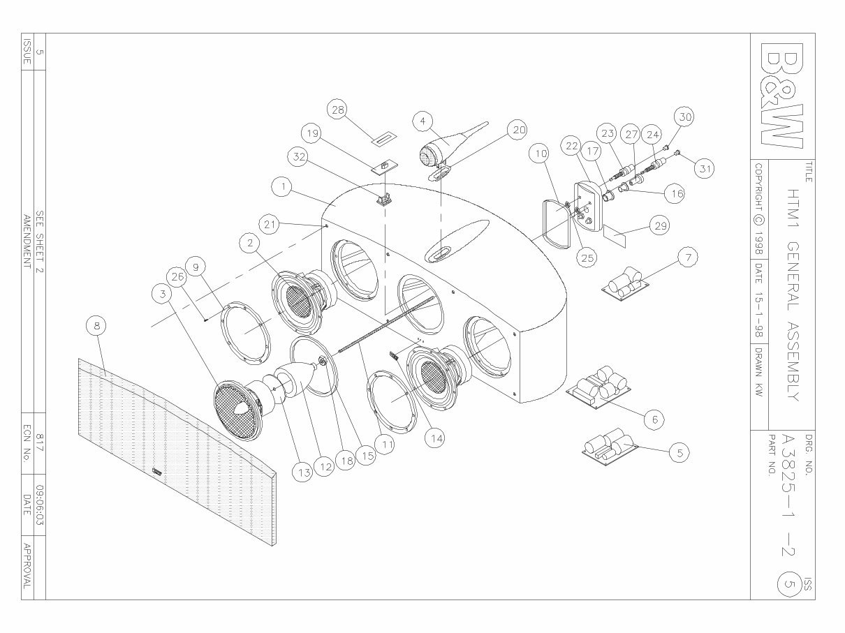 B&W N-HTM1 Bowers & Wilkins Nautilus , Service Manual preview img 1