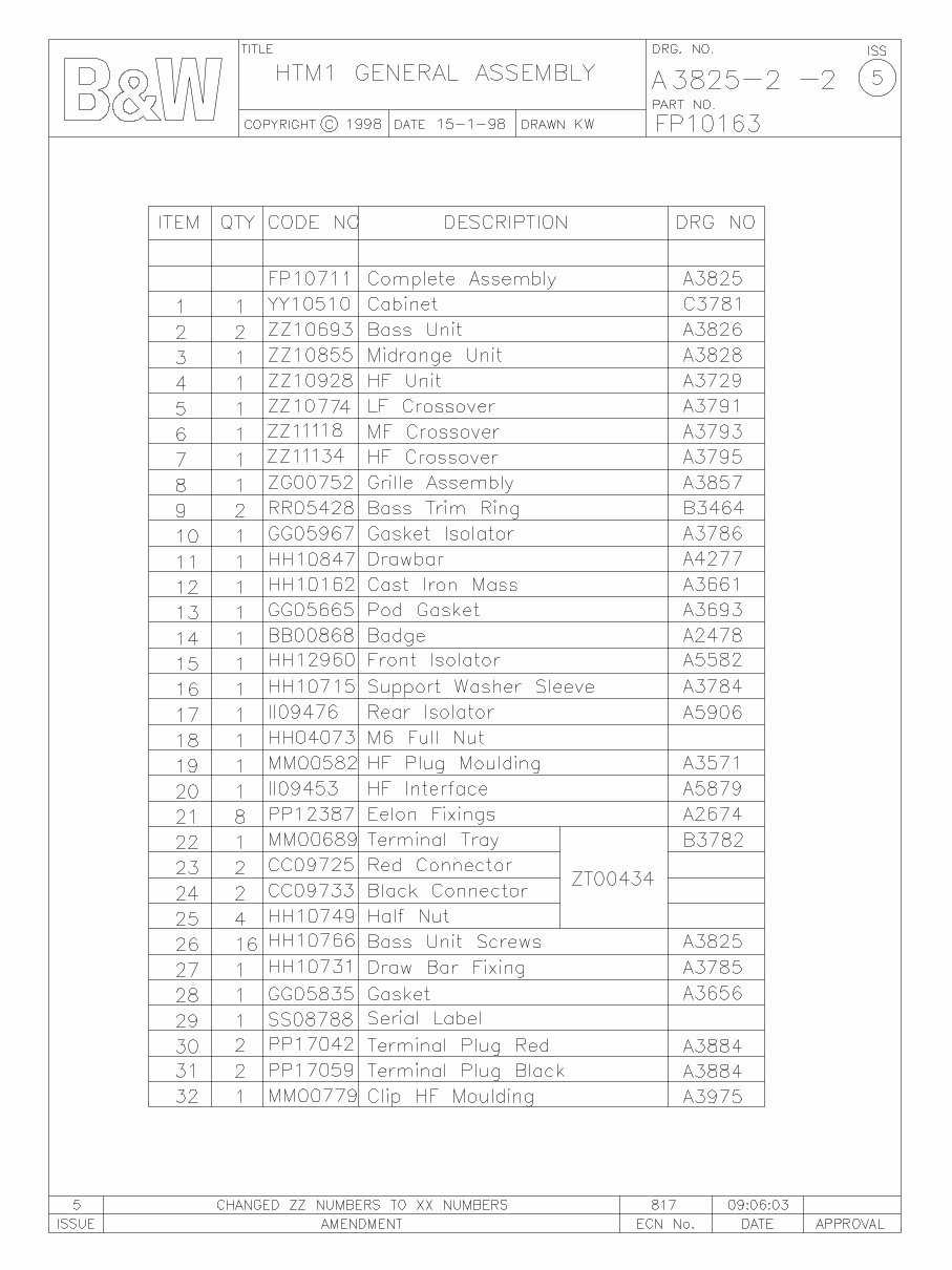 B&W N-HTM1 Bowers & Wilkins Nautilus , Service Manual preview img 2
