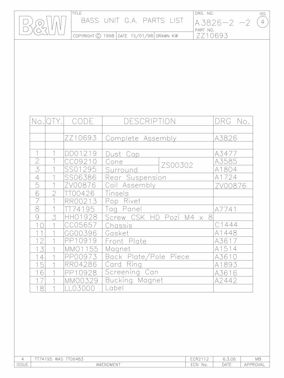 B&W N-HTM1 Bowers & Wilkins Nautilus , Service Manual preview img 8