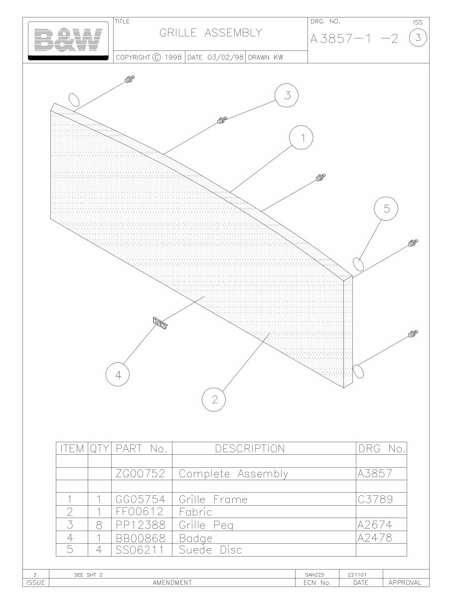 B&W N-HTM1 Bowers & Wilkins Nautilus , Service Manual preview img 9