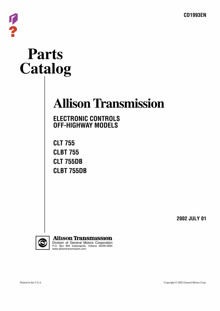 allison transmission parts part catalouge catalog manual preview img 1
