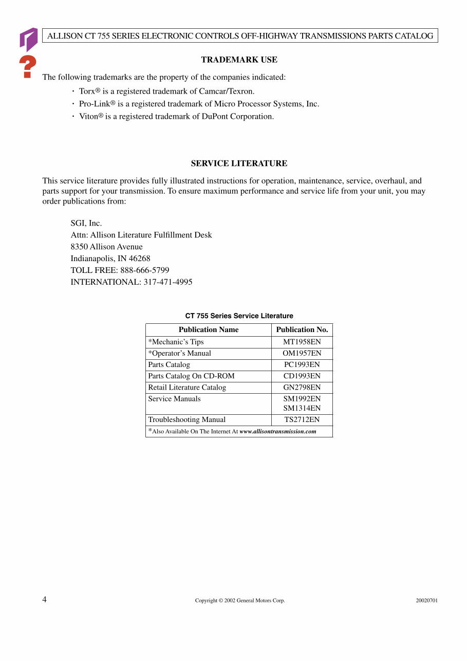 allison transmission parts part catalouge catalog manual preview img 4
